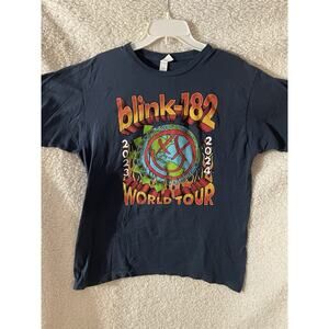 Blink-182 Tultex Shirt Mens Large Gray World Tour 2023 2024 Back Hit Grunge Y2K